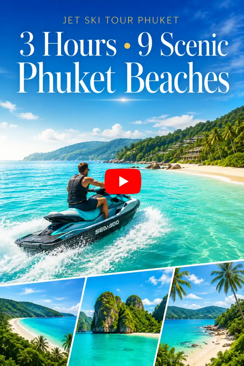 Program D1 Jet Ski Tour Phuket Patong Beach route with scenic west coast riding and Phuket beach viewpoints