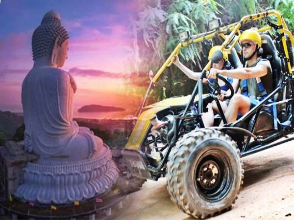 Buggy to Big Buddha Phuket tour with off-road buggy ride and scenic hillside route
