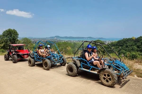 Claire from France reviewing Buggy Adventure Phuket elephant feeding combo option