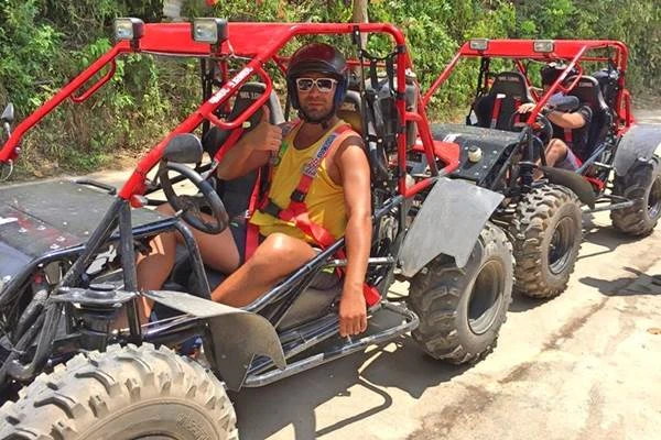 Lena from Germany reviewing Phuket buggy hillside track tour