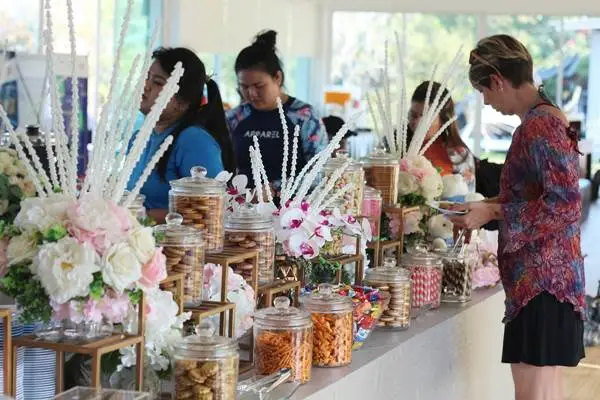 Tour guests enjoying snacks and refreshments before the Phi Phi Island Late Morning Tour from Phuket