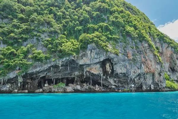 Viking Cave at Phi Phi Leh during the Phi Phi Catamaran Tour from Phuket