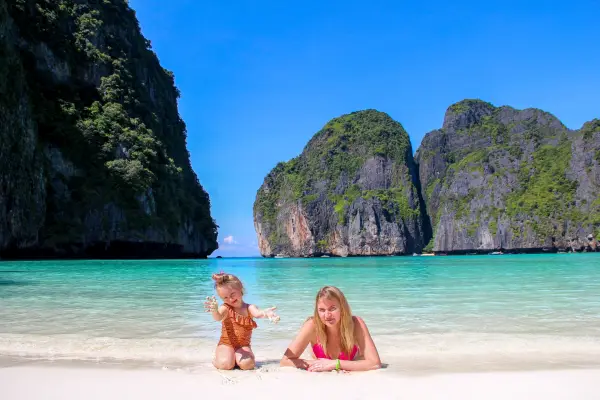 Phi Phi Island and Maya Bay scenery on a Phi Phi Viewpoint speedboat tour from Phuket