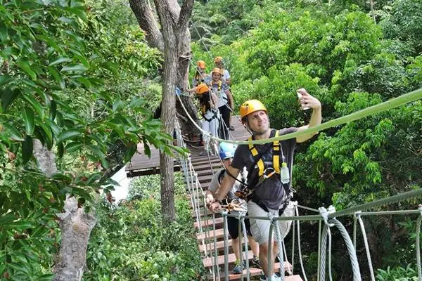 ATV and Big Buddha adventure tour Phuket with tropical outdoor scenery