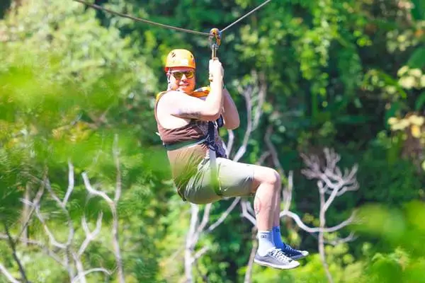 Phuket ATV adventure route with green tropical forest scenery