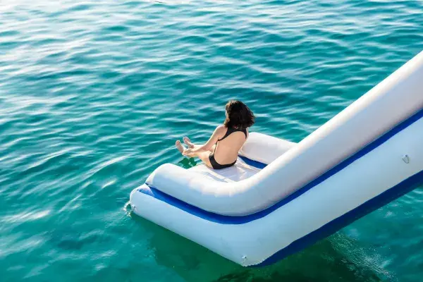 Onboard water activities on the Phi Phi Maya Bay Maiton luxury catamaran tour