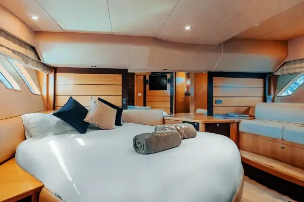 Private bedroom cabin on the Phi Phi Island luxury yacht from Phuket