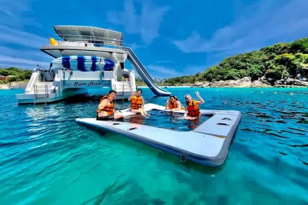 Maiton Island water activities on the Phi Phi Island Tour by Power Catamaran from Phuket