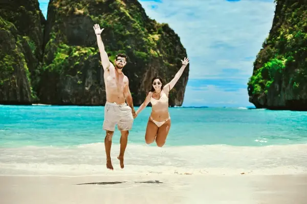 Explore Maya Bay during the Phi Phi Island Tour by Power Catamaran from Phuket