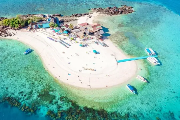 Khai Island snorkeling and sunbathing stop on the Phi Phi Island speedboat tour from Phuket