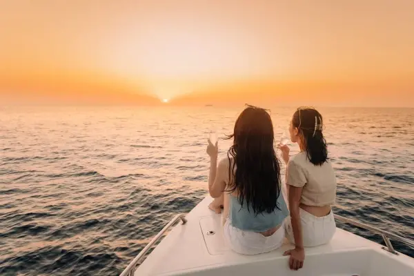 Speedboat returning to Phuket after the Phi Phi Maya Bay and Khai Island tour
