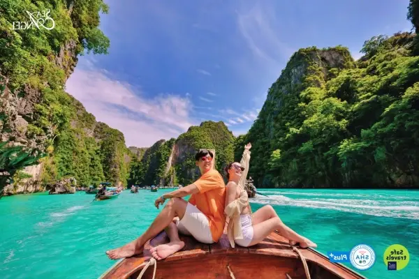 Phi Phi Island speedboat tour stop during the Maya Bay and Khai Island tour from Phuket