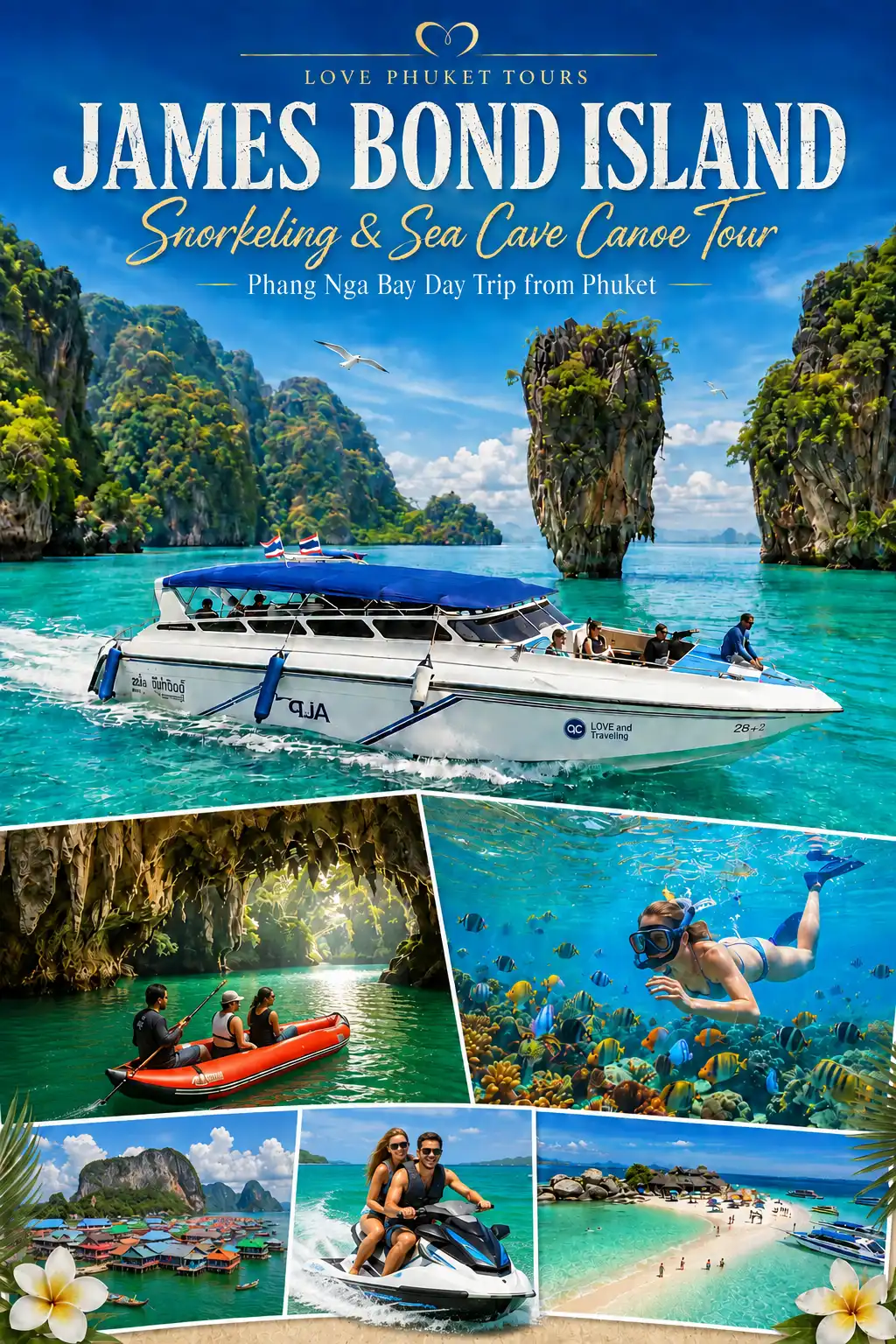 James Bond Island Tour from Phuket with sea cave canoeing and snorkeling in Phang Nga Bay