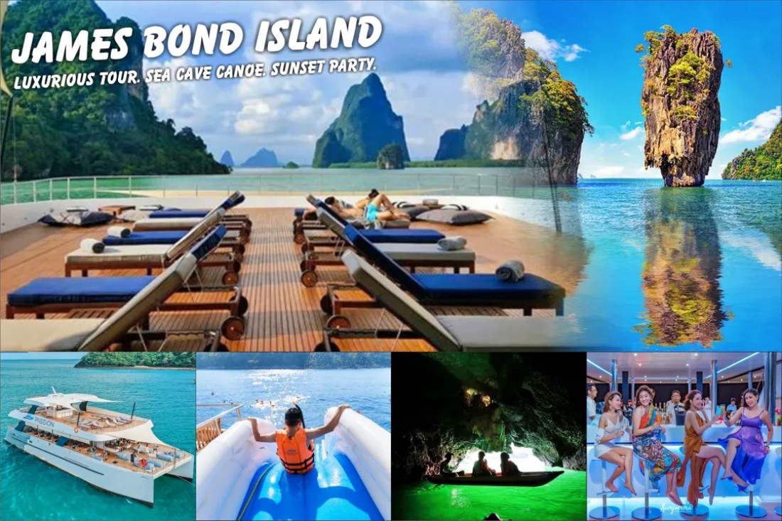 James Bond Island luxury catamaran tour from Phuket in Phang Nga Bay