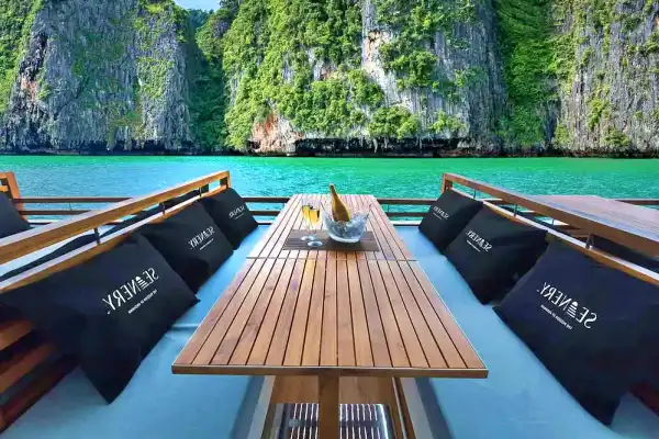 Luxury catamaran experience on the James Bond Island tour in Phang Nga Bay