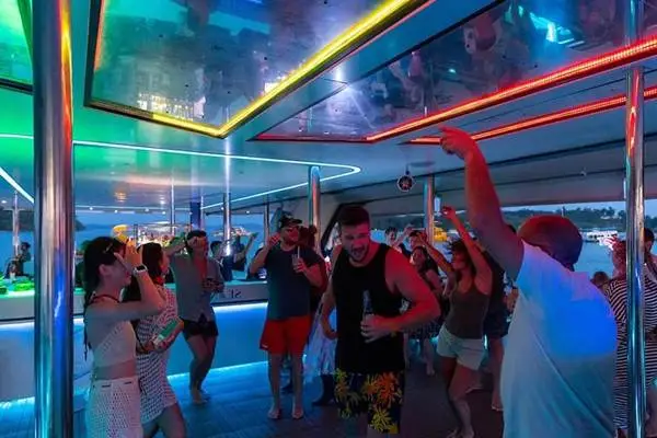 DJ party aboard the James Bond Island luxury catamaran in Phang Nga Bay