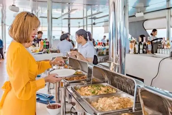 Buffet lunch aboard the James Bond Island luxury catamaran