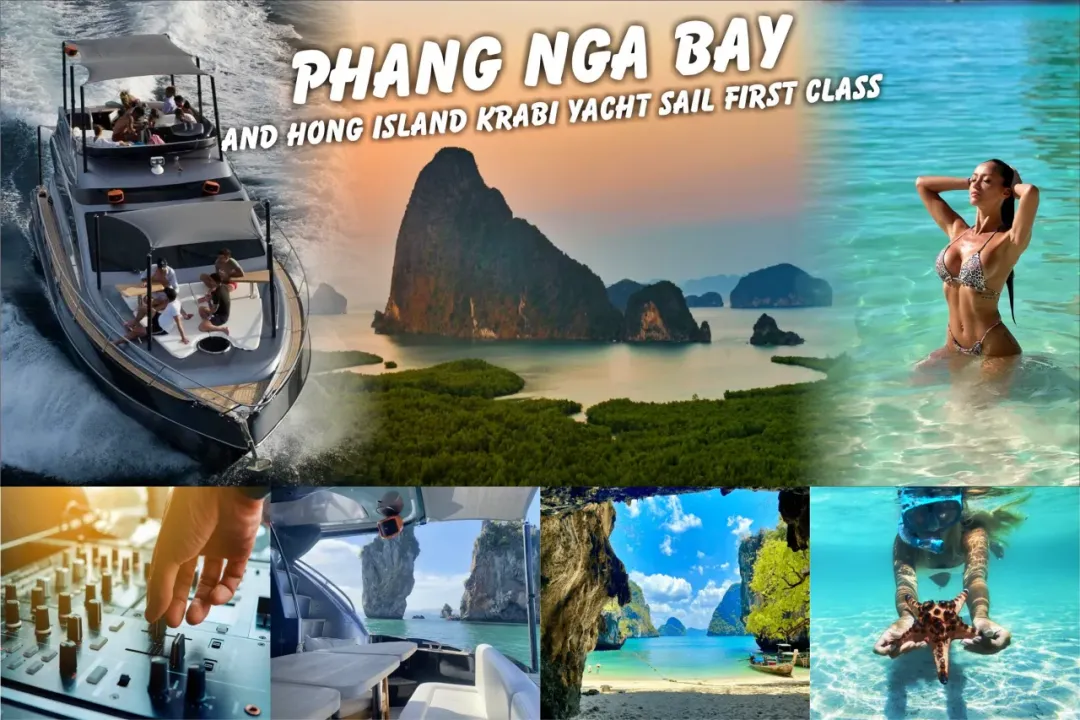 Phang Nga Bay and Hong Island Krabi luxury yacht tour from Phuket