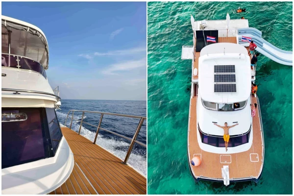 Comfortable catamaran for Phi Phi Maya Bay and Maiton Island tour