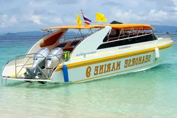 Speedboat used for the James Bond Island sunset tour from Phuket