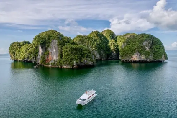 Phang Nga Bay experience during the James Bond Island speed catamaran tour