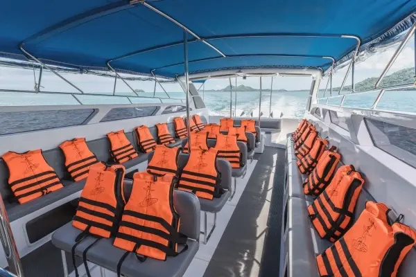 Speedboat seating for Phi Phi James Bond Krabi 2 day 1 night tour