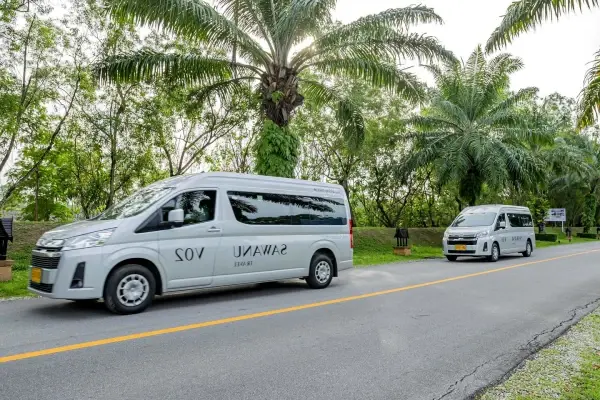 Hotel pick-up and transfer to the pier for the Phi Phi luxury catamaran tour from Phuket