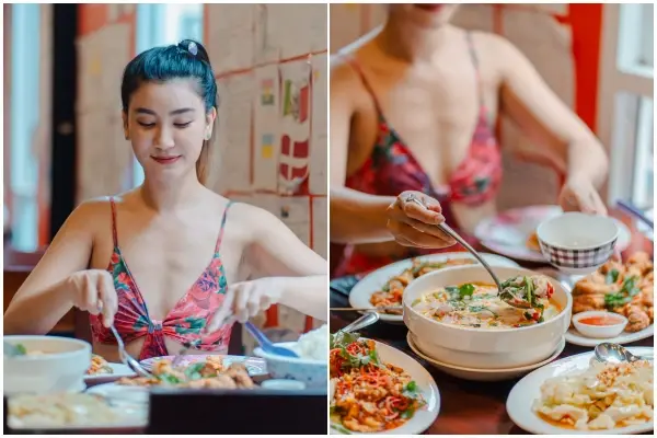 Thai lunch included during the Phi Phi Island snorkeling and scuba diving tour on Phi Phi Don Island