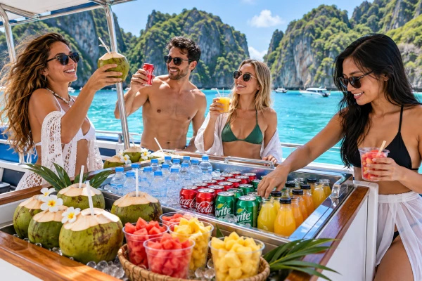 Drinks and refreshments on a Phi Phi Island Tour from Phuket
