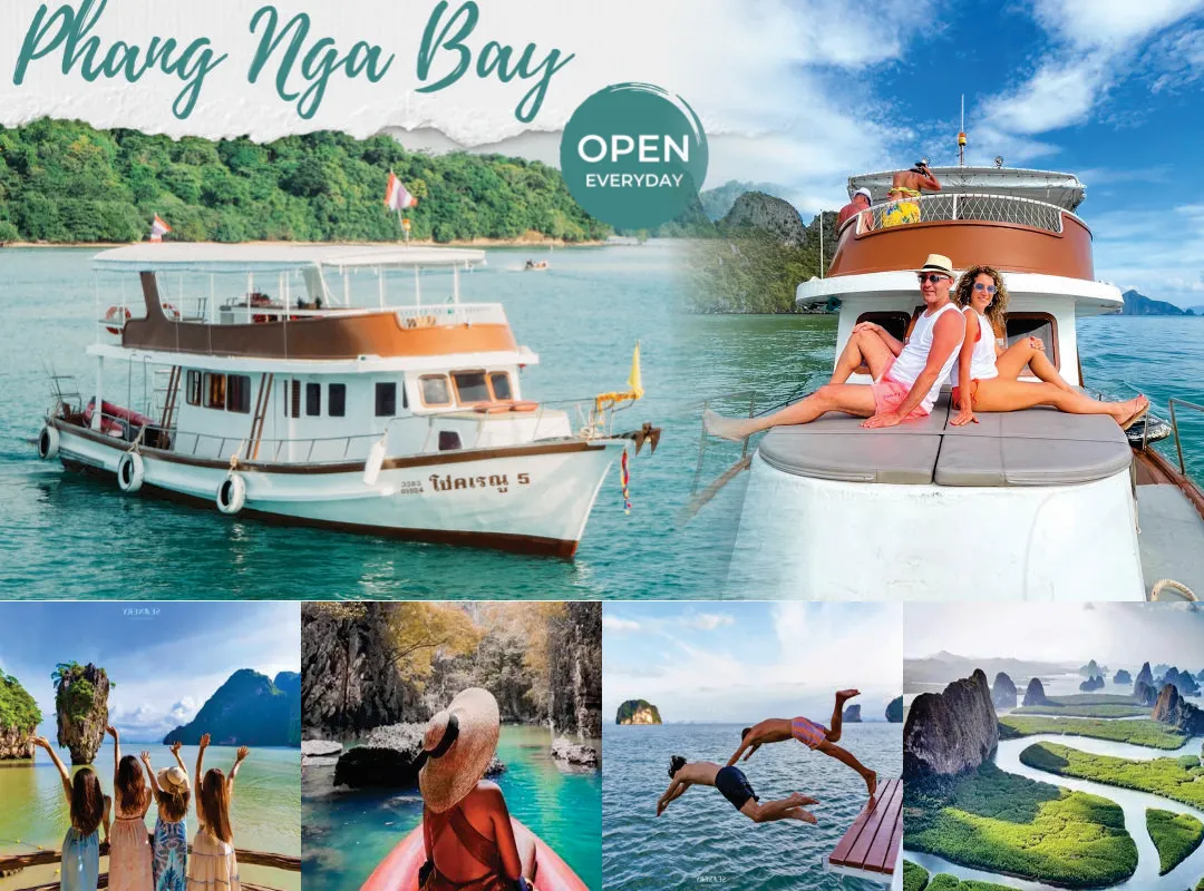 James Bond Island Tour by Big Boat from Phuket with lunch and sea cave canoeing in Phang Nga Bay
