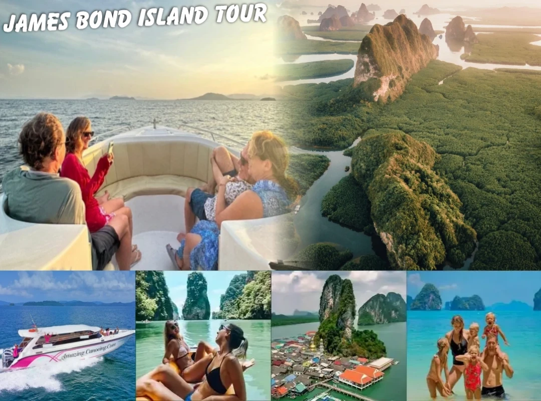 James Bond Island Tour from Phuket by Speedboat with sea cave canoeing in Phang Nga Bay