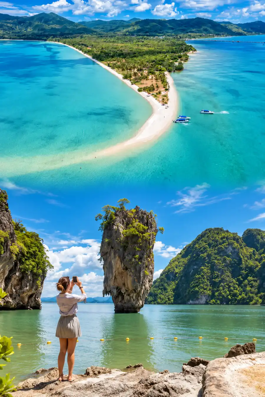 James Bond Island late morning tour from Phuket with Koh Yao Yai beach and Phang Nga Bay scenery