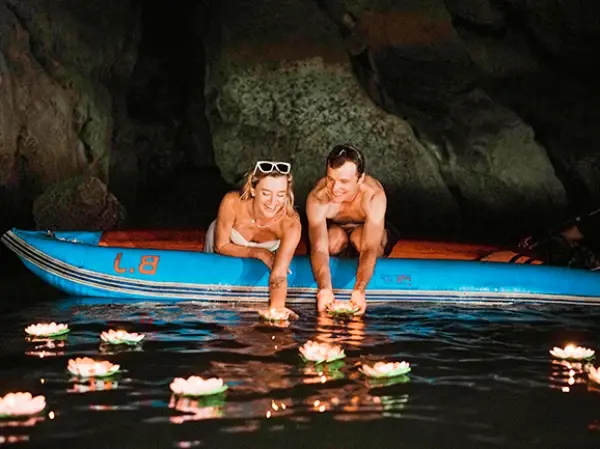 Guests enjoying the James Bond Island luxury power catamaran tour from Phuket
