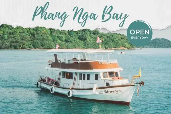 Big boat for James Bond Island Tour in Phang Nga Bay from Phuket
