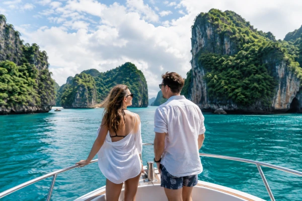 Phi Phi Island tour during the green transition season from May to July