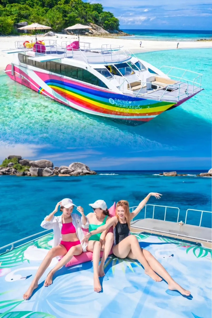 Phi Phi Island Late Morning Tour from Phuket by 2-storey speed catamaran