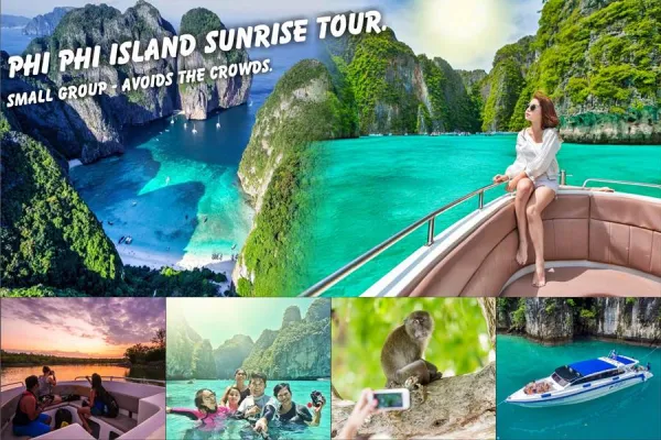 Phi Phi Island sunrise small-group speedboat tour from Phuket to Maya Bay