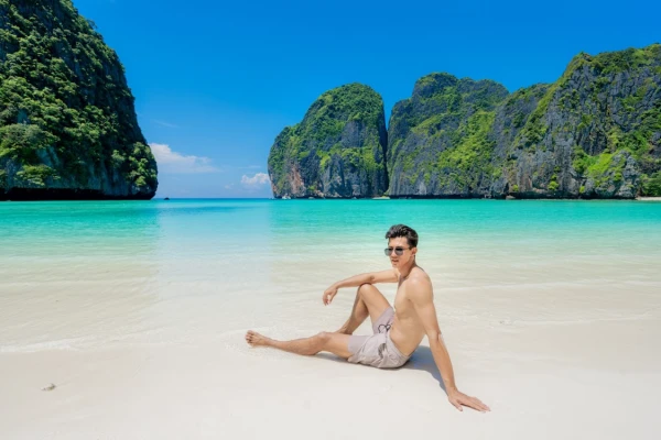 Maya Bay on a Phi Phi Island tour from Phuket