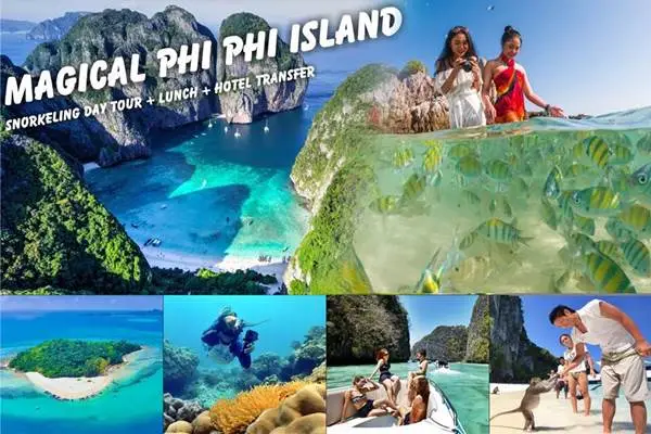 Phi Phi Island and Bamboo Island speedboat tour from Phuket with Maya Bay and snorkeling