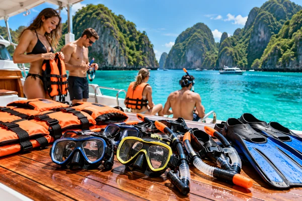 Snorkeling equipment for Phi Phi Island Tour from Phuket